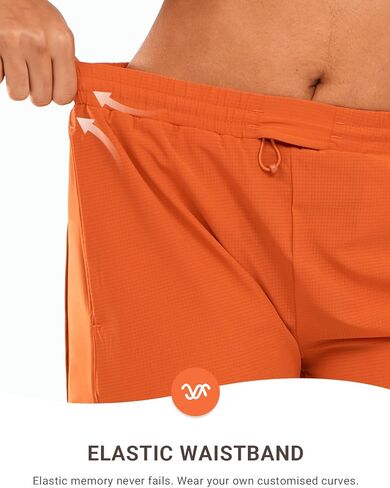 ALLZERO Women's Swim Board Shorts 5" with Pockets Quick Dry Beach Shorts with Liner Ruched Waistband in Kuwait