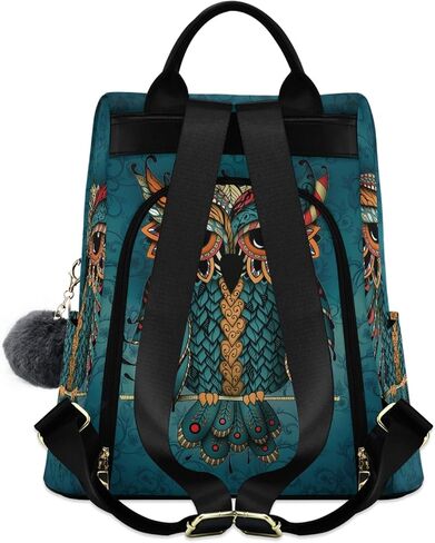 ALAZA Owl Print Ethnic Backpack Purse for Women Anti Theft Fashion Back Pack Shoulder Bag in Kuwait