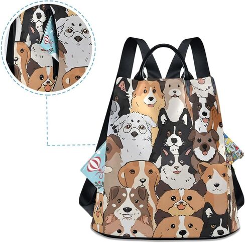Alaza Owl Print Print Backback Prose for Women Anti Fashion Fashion Back Back Bag Lage Counter Bag in Kuwait