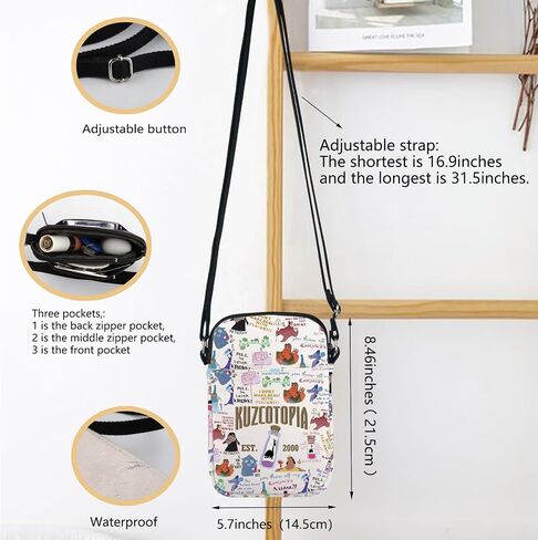 FOTAP Cartoon Emperor Movie Maildise Kuzco Emperor Movie Crossbody Bag Kuzco's Point Lostt in Kuwait