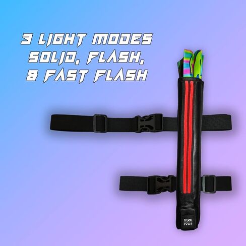 LED Hand Fan Holder - Secret Rear Pocket Fan Holster - Vegan Leather LED Holster for Rave Fans - LED Fan Holder for Waist or Thigh in Saudi Arabia