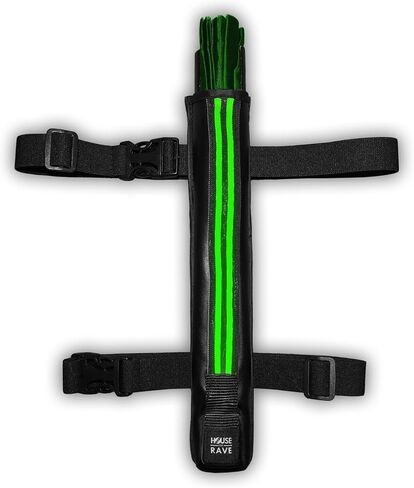 LED Hand Fan Holder - Secret Rear Pocket Fan Holster - Vegan Leather LED Holster for Rave Fans - LED Fan Holder for Waist or Thigh in Saudi Arabia