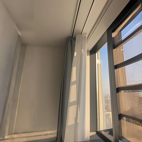 98.4"L Double Row Curtain Tracks, Heavy Duty Drop Curtain Rails, Aluminum Alloy Ceiling Drape Track Set, for Living Room Bedroom Hospital, White in Saudi Arabia
