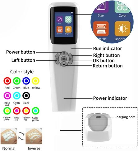 Infrared Vein Finder Viewer - Handhold Adults Children Handy Efficiency Vein Locator, Vein Illumination Detector, On Various Skin in Saudi Arabia