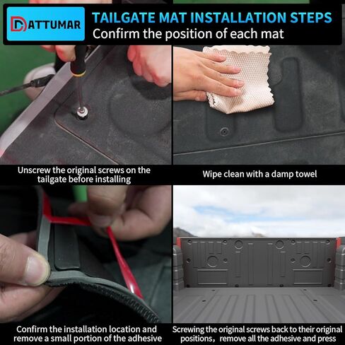 Truck Bed Mat Tailgate Mat Compatible with 2022-2025 Ford Maverick 4.5Ft Bed All Weather Protection TPE Accessories (22-25 Maverick 4.5FT) in Kuwait