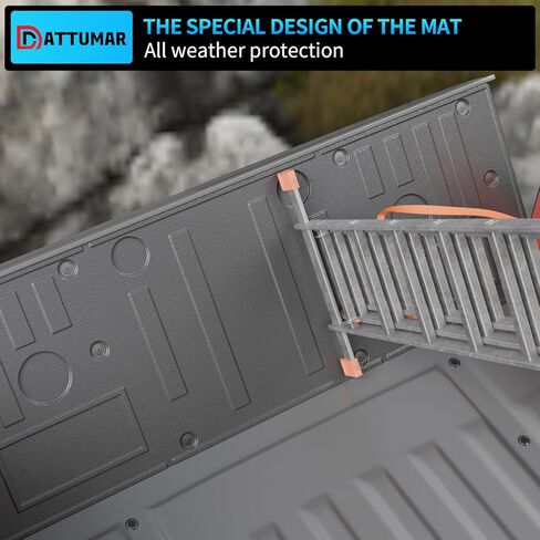 Truck Bed Mat Tailgate Mat Compatible with 2022-2025 Ford Maverick 4.5Ft Bed All Weather Protection TPE Accessories (22-25 Maverick 4.5FT) in Kuwait