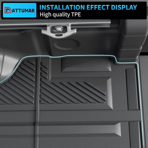 Truck Bed Mat Tailgate Mat Compatible with 2022-2025 Ford Maverick 4.5Ft Bed All Weather Protection TPE Accessories (22-25 Maverick 4.5FT) in Kuwait