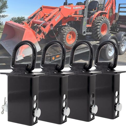 حلقات Pocket D حلقات 4pcs 12000 رطل Duch Dickable D-Ring Pocket Tie Down for Forfity Mories و Flateds مع دبوس Hitch (حلقات 4pcs Pocket D) in Saudi Arabia