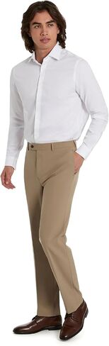 Michael Kors Men’s Newbury Classic Fit Dress Pants | Stretch Fabric Chino Pant | Kahki Pant for Business & Casual Wear in Kuwait