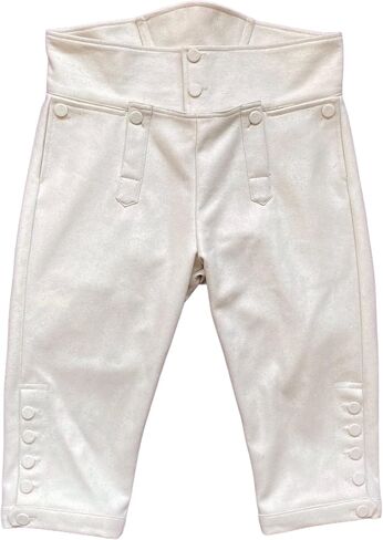 Mens Colonial Knee Wool Breeches 18th Century Pants Fall Front Style in Kuwait