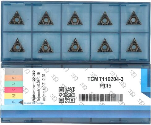 CDBP CNC Carbide Inserts TCMT32.51 / TCMT16T304-MD for Metal Cutting Steel, Semi-Finishing chipbreaker for Turning Cutter, 10 PCS. in Kuwait