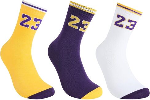 Youth Basketball Socks Boys Girls,3 Pairs Running Breathable Sports Socks for Kids Age 6-14 in Kuwait
