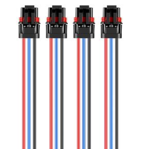 Pulse Bus Bar Power Plug Pigtail Connector for Polaris Plug 2018 2019 2020 2021 2022 2023 2024 Ranger XP 1000 / RZR/Pro RS1 General Bus Bar Harness Pigtail Connectors, 4 PCS