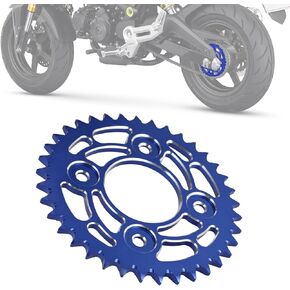 Motorcycle 420 37T Rear Chain Sprocket CNC for Grom MSX 125 MSX125 Black