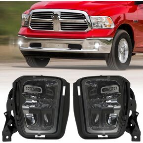BICYACO Led Fog Lights 5202 w/Bulbs Compatible with Silverado 1500 2500 3500 2008-2014/ Avalanche 2007-2011 / Suburban 2007-2014/ Tahoe 2007-2014/ GMC 07-15 Sierra/Yukon w/Off-Road Package - Chrome