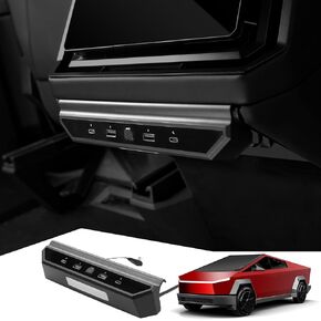 محور USB ، منفذ الشحن السريع المتوافق مع Tesla Cybertruck 2024 2025 ، Deaction Dock 4- شاحن الهاتف منافذ Tesla Cybertruck Accessories 2024 2025