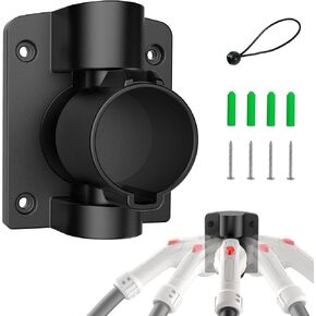Nzy EV Charger Mount Mount Kit ، 180 ° Dovivel EV Charger ، قاعدة حامل فوهة الشاحن للموصلات SAE J1772 ، والاستخدام في الهواء الطلق/داخلي ، منظم كابل الشاحن للسيارات الكهربائية
