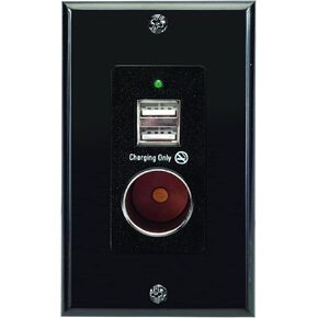 Magnadyne WC-12V-B Wall Mount Black USB Charger مع منفذ 2 فولت