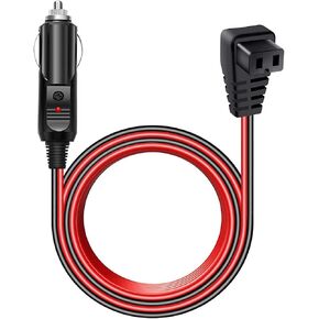 Cllena Car Refrigerator DC Power Cord, 12V/24V Car Fridge Cooler Power Supply Cables for Alpicool, COSTWAY, ARB, ICECO, Setpower, JoyTutus