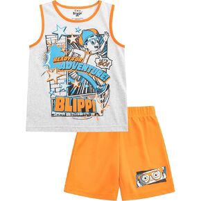 Blippi Boys 2 Piece Tank Top and Shorts Set for Big Kids