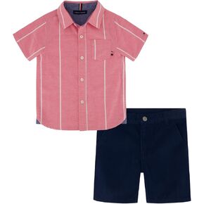 Tommy Hilfiger Boys 2pc Shirt Short Set