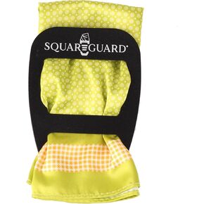 Lime Polka Dot Pocket Square & Pocket Square Holder, Large