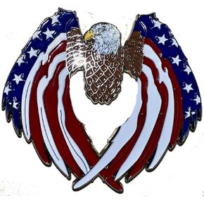 Patriotic American Flag Pocket Square, Eagle Design