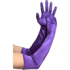 MdStyle Long Opera Hloves for Women - 20s Party Costume - Cluden Length Tea Party Satin Gloves - Princess Accessories