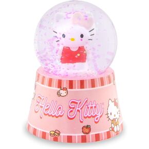 Sanrio Hello Kitty Mini Light-Up Snow Globe With Swirling Glitter for Adults | 3 Inches