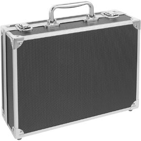 BESTonZON Aluminum Alloy Case, 11 Inch Mini Briefcase Aluminum Tool Holder Box Case, Hard Briefcase with Padded, Tools Carrying Container Box, Professional Flight Briefcase Tool Box for Craftsman Carr