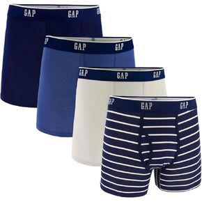 GAP Men's Underwear, Ultra Soft Modal Fabric with Fly Pouch Boxer Brief for Men, 4-Pack