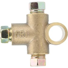 3 Way Te-stape Brake Tee ، Tee Line Line Line Union ، تجهيزات مع 3 NAY NUTS UNION M10 FIT لـ 3/16 في الأنابيب 10MM