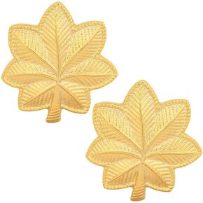US Army Major O-4 Rank Insignia Metal 22K GOLD PLATED Sold as Pair
