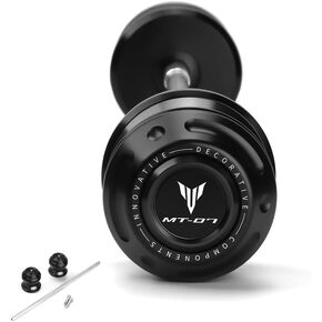 Motorcycle Rear Wheel Axle Fork Slider Crash Protector Compatible With YAMAHA MT-07 2014-2019 2020 2021 2022 2023 2024 2025 | MT07 MT 07 Accessories (black)