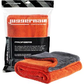 The Juggernaut 1600 GSM Car Drying Towel - Holds Up to 10 lbs, Extra Large 28x36 Microfiber Drying Towels Car Detailing, Twisted-Loop for Streak/Scratch-Free, 70/30 Microfiber