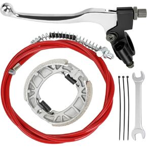 YOXUFA Mini Bike Brake Lever Kit 67 inch Drum Brake Cable Assembly Replacement for Coleman CT200U CT200U-EX BT200X Baja Warrior MB200 Predator 212 196cc 6.5hp Motor Minibike Parts 7/8" 22mm Handlebar
