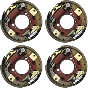 4pcs 12.25 "× 3.375" مجموعة فرامل مقطورة هيدروليكية تناسب محور Dexter Trailer Axle (9K/10K) 9،000/10،000 رطل ، استبدل اليسار واليمين 7-Bolt 12-1/4 "× 3-3/8" لـ Dexter K23-410-00 ، K23-411-41-00