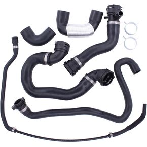 MOTOKU Radiator Coolant Water Hose Pipe Kit for BMW N51B30A Engine 135i 2008-2010 335i xDrive 335xi 2007-2010 X6 2008-2019 X5 2007-2019