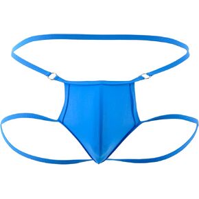 SHERRYLO Men Sexy Thongs Lingerie Jockstrap Men's Exotic G-strings Thongs Underwear for Man Mankini Banana Cover Jock Strap