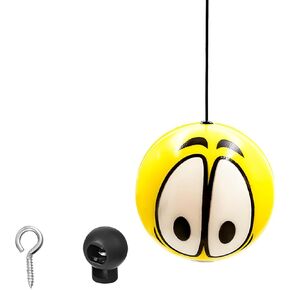Double Garage Parking Aids, Retracting Ball Sensor Parking Ball Guide System with Rope, Garage Car Stop Indicators Parking Assistant Kit for Vehicles, Car Accessories (Smiley)