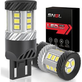 SNGL 2025 Upgraded 3157 LED Bulb Reverse Light, 600% Brightness 6000K White, Super Bright 3056 3156 3057 4157 3047 3457 4057 4114 LED Bulb for Back Up Brake Tail DRL Signal Parking Light, Pack of 2