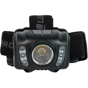 LUXPRO LP345V2 مصباح أمامي متعدد الألوان متعدد الوظائف، 303 لومن، 3 AAA، أضواء كاشفة بيضاء/حمراء/أخضر، عصابة رأس غير قابلة للانزلاق
