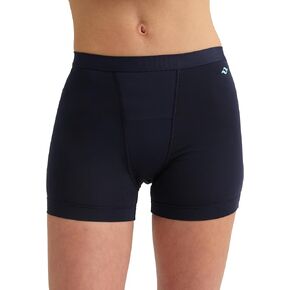saalt Leakproof Teen Sport Shorts Period Underwear - Super Absorbency - Replaces 6 Pads or 8 Tampons - Soft-Stretch, High-Rise, Machine Washable - Midnight Sky - Medium