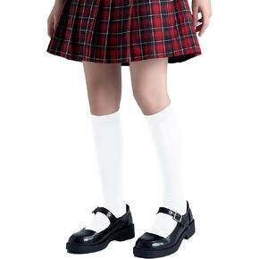Unisex Girls Kids Youth Soft Knee High Socks 6-12 Years Old Combed Cotton Anti Odor 3 Pack School Uniform