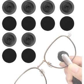 6 Pairs Eyeglass Cleaner Replacement Pads for Peeps CarbonKlean, Circle Lens Cleaner Brush Pad Tool, Eye Glasses Cleaning Brush Pad for Fingerprint, Debris Removal