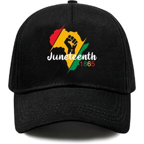 Juneteenth Baseball Cap Decorations Black Trucker gifts Celebrateing Festivals Party 1865 Black Freedom Day Adjustable Juneteenth Outdoors Movement Baseball hat for Men and Women