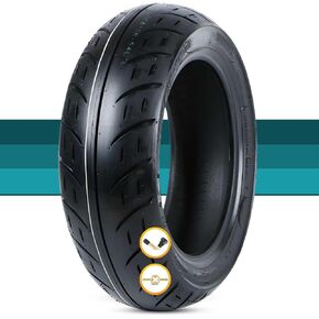 120/70-10 Scooter Tyre 54L ، 120/70/10 الإطار بدون أنبوب مع فقي الشارع المضاد للانزلاق ، 120 70 10 مدينة Llanta Neumatico ، 250 كيلو باسكال ، فقي قبضة عالية ، جدار أسود