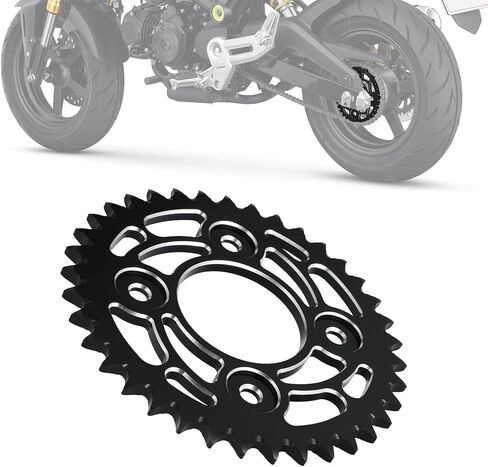 Motorcycle 420 37T Rear Chain Sprocket CNC for Grom MSX 125 MSX125 Black in Kuwait