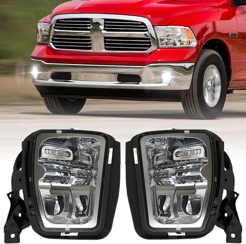 BICYACO Led Fog Lights 5202 w/Bulbs Compatible with Silverado 1500 2500 3500 2008-2014/ Avalanche 2007-2011 / Suburban 2007-2014/ Tahoe 2007-2014/ GMC 07-15 Sierra/Yukon w/Off-Road Package - Chrome in Saudi Arabia