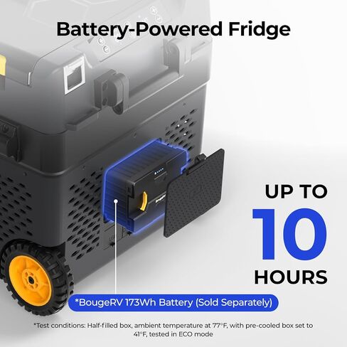 BougeRV 12 Volt Car Refrigerator, 43 Quart Portable Fridge Freezer with APP Control, -4℉ to 68℉ Dual Zone Compressor Electric Cooler 12/24V DC, 110~240V AC for Overlanding, Camping, Travel, RV, Truck in Saudi Arabia